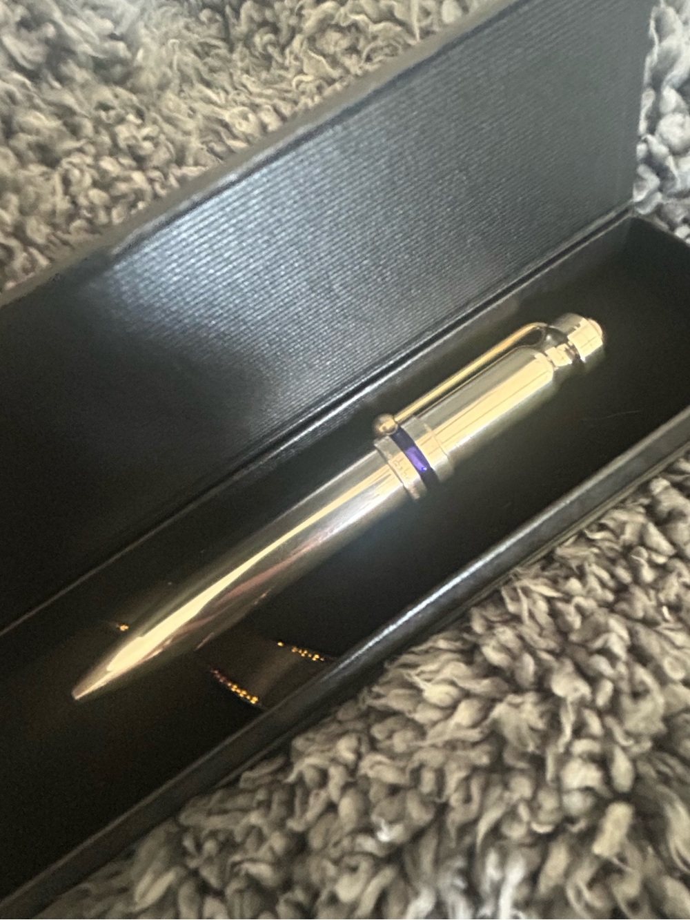 TIFFANY&Co. Paloma Picasso Sterling Silver 925 Twisted Ballpoint Pen authentic